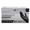 Ammex Nitrile Exam Gloves, Nitrile, Powder-Free, M, Black ABNPF44100